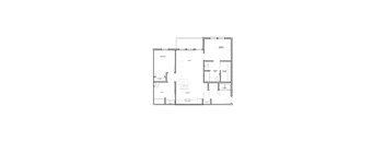 a 2 bedroom apartment floor plan