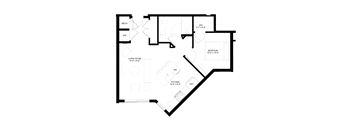 the plan of the floor of the bedroom floor plan of a house