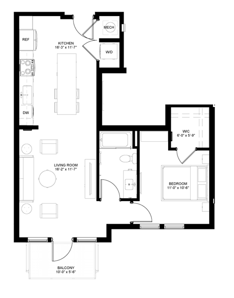 a floor plan of a house with a staircase