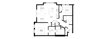 the floor plan of the residence