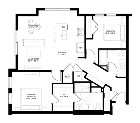 the floor plan of the residence