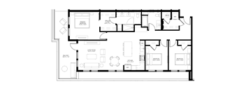 the upside down floor plan of a house