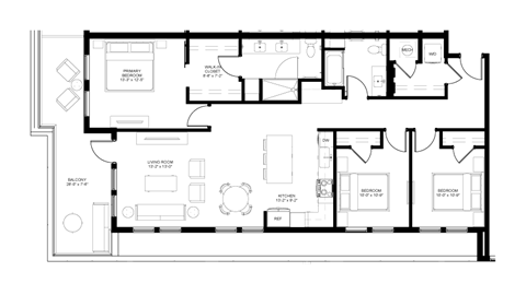 the upside down floor plan of a house