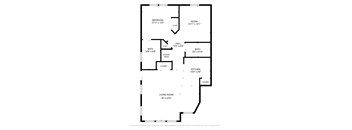 A black and white image of a floor plan for a home.