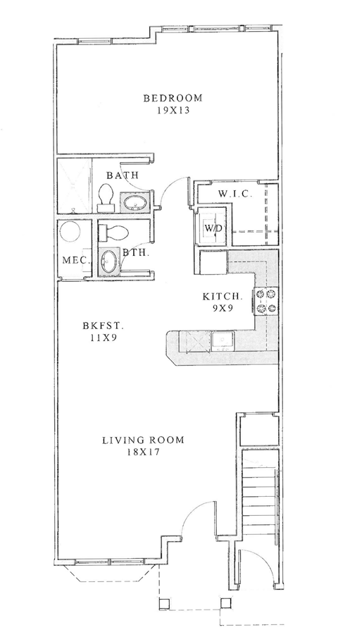 the floor plan for a small house