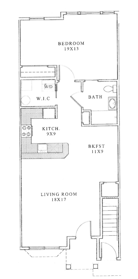 the floor plan of the tiny house