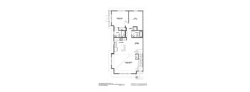 A floor plan for a second floor unit at Parkway Village Estates.