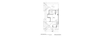 A black and white architectural drawing of a floor plan for Parkway Village Estates.