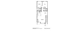 A black and white drawing of a floor plan for a Parkway Village Estates home.