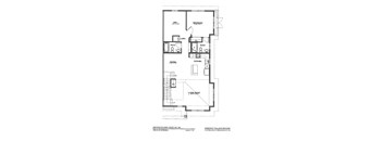 A floor plan of a second floor apartment in Parkway Village Estates.