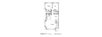A black and white image of a second floor unit floor plan.