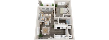 Cali Floor Plan at Coastline Apartments, Fort Walton Beach, 32547