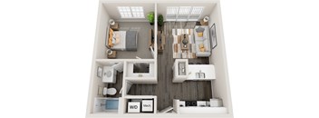 Caneel Floor Plan at Coastline Apartments, Fort Walton Beach Florida