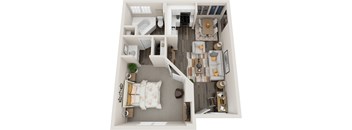 Caret Floor Plan at Coastline Apartments, Florida
