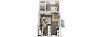Caribe Floor Plan at Coastline Apartments, Florida, 32547