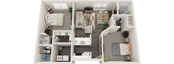 Cascavel Floor Plan at Coastline Apartments, Fort Walton Beach, FL