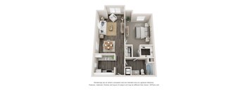 Cepage Floor Plan at Elan Apartments, Fort Walton Beach, FL