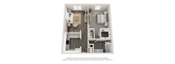 Mercier Floor Plan at Elan Apartments, Fort Walton Beach