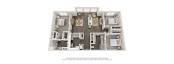 Sangiovese Floor Plan at Elan Apartments, Fort Walton Beach, FL
