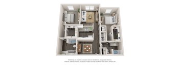 Savona Floor Plan at Elan Apartments, Fort Walton Beach