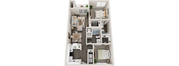 Culebra Floor Plan at Coastline Apartments, Fort Walton Beach, FL