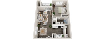 Curaco Floor Plan at Coastline Apartments, Fort Walton Beach, FL 32547