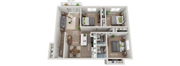 Arbor Algonquin Floor Plan at The Preserve at Woodfield, Rolling Meadows, IL, 60008