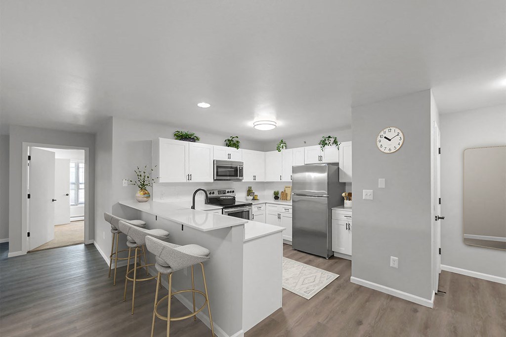 Gourmet Kitchen at Rivers Edge Apartments, Wisconsin, 53186