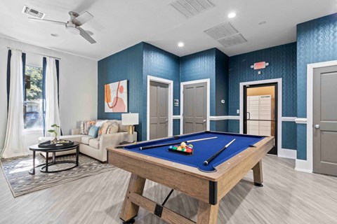 Billiards Table at Elan Apartments, Fort Walton Beach, FL