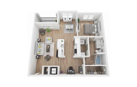 plan 1 bedroom 119