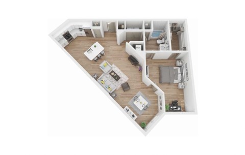bedrooms floor plan  the residences at sawmill estates apartments in