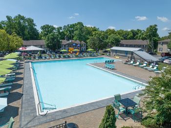 take a dip in our resort style swimming pool at Enclave at Breckenridge Apartments, Louisville, KY