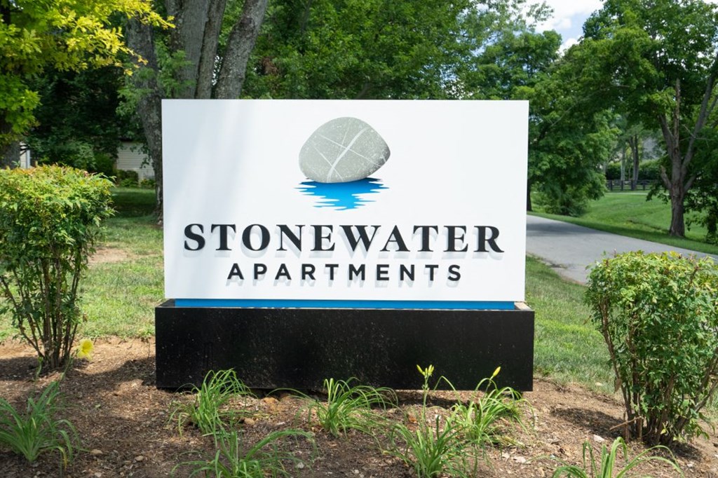 a sign that says stonewater apartments at Stonewater Apartments, Louisville, KY