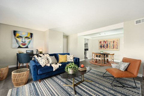 Bright Living Room at Southridge, Kansas City, KS