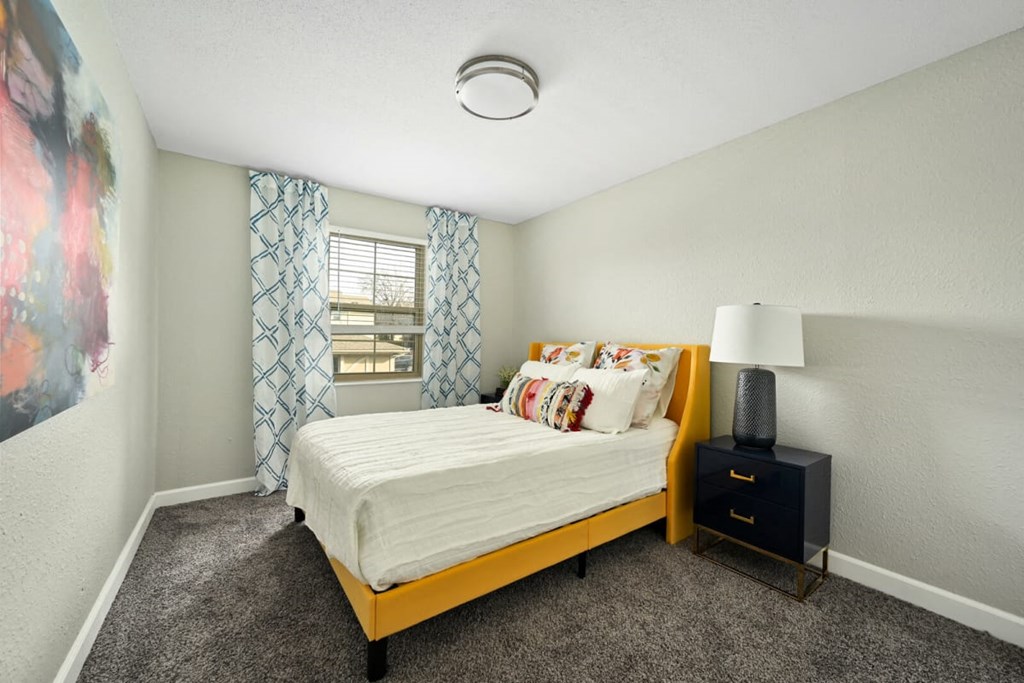 Beige Carpet In Bedroom at Southridge, Kansas City, KS, Kansas
