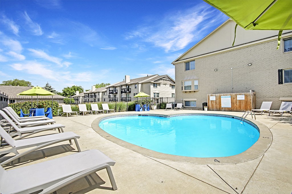 Swimming Pool With Relaxing Sundecks at Southridge, Kansas