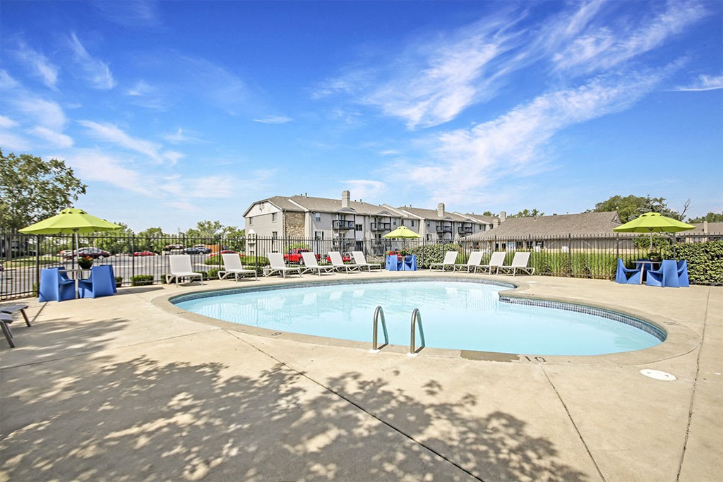 Swimming Pool And Relaxing Area at Southridge, Kansas, 66103