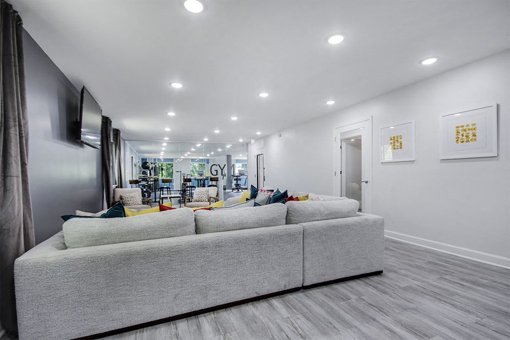 Comfortable Living Room at Southridge, Kansas City, KS, Kansas