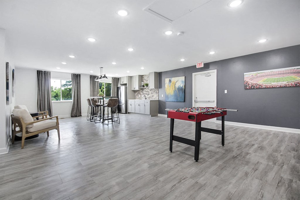 Game Room With Pool Table at Southridge, Kansas