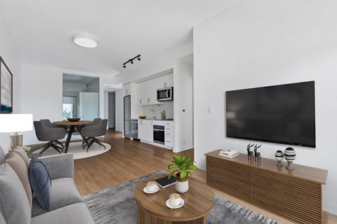 Living, Dining, Kitchen