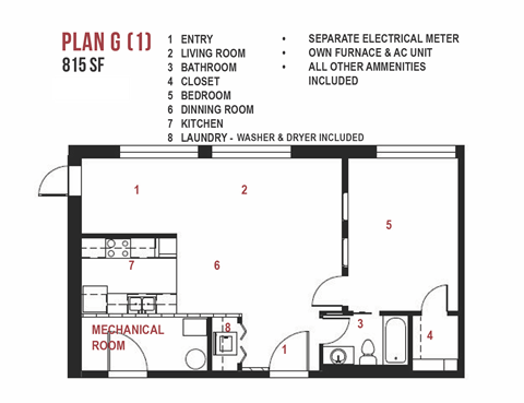 a floor plan of a house with a bedroom and a bathroom