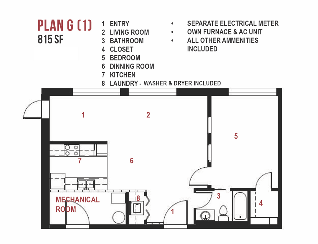 a floor plan of a house with a bedroom and a bathroom