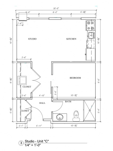 1400 S William Studio-2 Beds Apartment for Rent - Photo Gallery 10