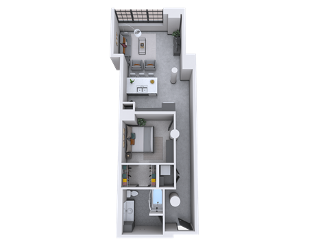 bedroom floor plan an illustration of the layout of a bedroom apartment
