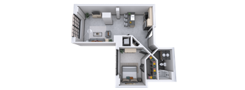 bedroom floor plan an in 2d
