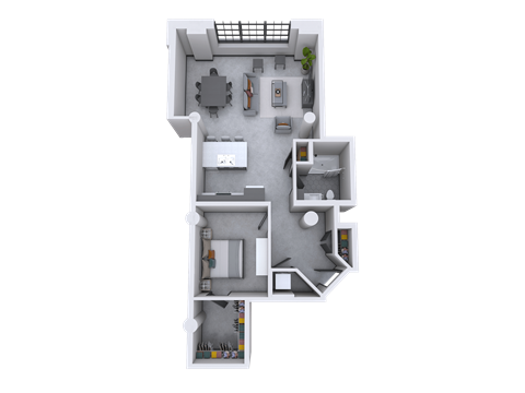 a floor plan of a house