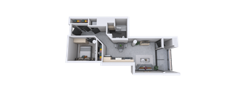 a view of the apartment from above