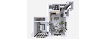 room in a house royalty free 3d model preview no. 1