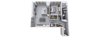 a floor plan of a two bedroom apartment