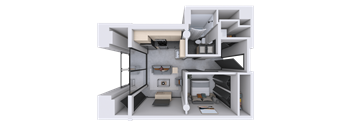 a floor plan of a small apartment